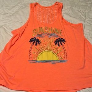 Sunshine Neon Orange Tank